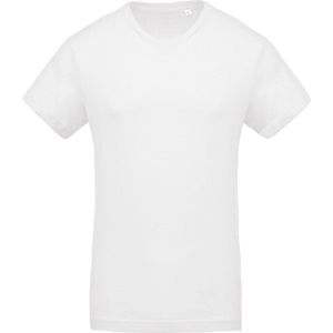 Kariban Heren Organische Bemanningsleden Hals T-Shirt (Wit)