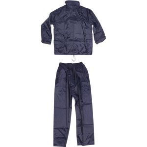 Lastpak Basic Regenpak met Capuchon - Blauw - Maat XXXL