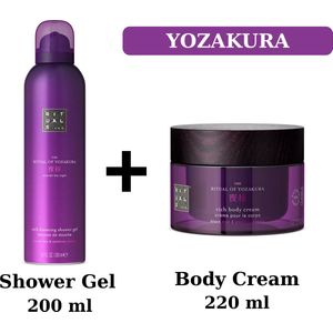 Rituals - Yozakura - Duo Set - Shower Gel 200 ml + Body Cream 220 ml - Douchegel - Doucheschuim