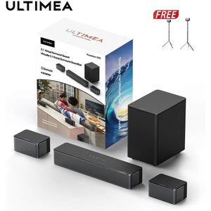 Soundbar - Speaker - Box - 5.1 Virtuele Surround Soundbar – Home Theater 3D Surround Sound Systeem - Soundbars Draadloze Subwoofer & Achterluidsprekers