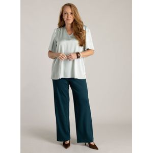 YEST CURVE Tjitske Essential Tops - Mint Grey - maat X-0(44)