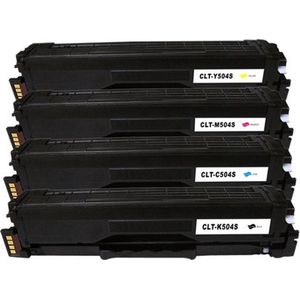 Toners Geschikt voor Samsung CLT-504S / CLT-P504 | Multipack 4 Kleuren Geschikt voor Samsung CLP-415N - CLP-415NW - CLX-4195FN - CLX-4195FW - Samsung Xpress SL-C1810W - SL-C1860FW - P504C