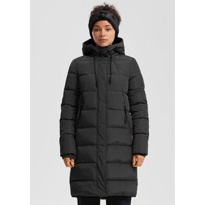 Q/S designed by - Gewatteerde Jas - Zwart - Lang - Met Capuchon