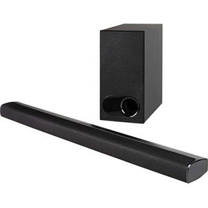 Soundbars voor TV met Subwoofer - 25 Watt Vermogen - Thuis Bioscoop Geluid - Ook voor Draadloze Muziek - Vult Heel de Kamer - Geschikt Voor Muur Montage - HDMI Aansluiting - Bluetooth - Dolby Digital - AUX