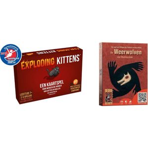 Spellenbundel - Kaartspel - 2 stuks - Exploding Kittens & Weerwolven van Wakkerdam