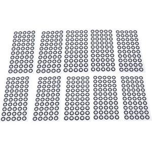 Allecto Plus - 500 stuks 3D-scanmarkeringen voor nauwkeurig scannen - 60 mm ID 10 mm OD - Reflecterende film - Positioneringsdoel
