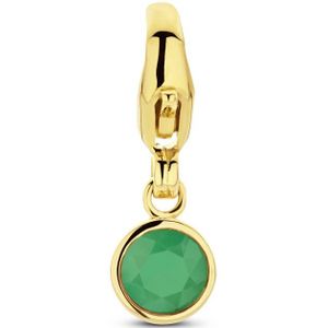 Slotbedel Met Geboortesteen 14K Geelgoud