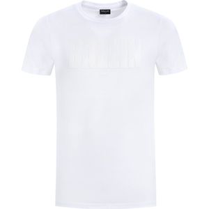 Ballin Amsterdam - Heren Slim fit T-shirts Crewneck SS - White - Maat L