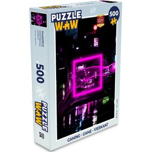 Puzzel Gaming - Game - Vierkant - Abstract - Legpuzzel - Puzzel 500 stukjes