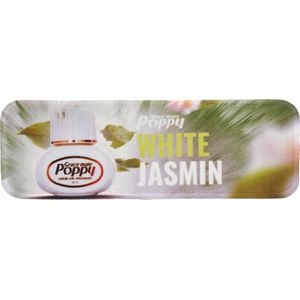 Poppy Grace Mate dashboard mat - Jasmin - Wit - 60x20cm - Vrachtwagen Interieur - Auto - Accessoires