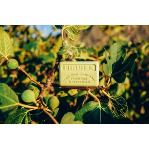 4x Savon de Marseille Zeep Figue (Vijg) – 125g – Met Karitéboter – Plantaardig & Handgemaakt – Vegan – Zeepengeurboetiek