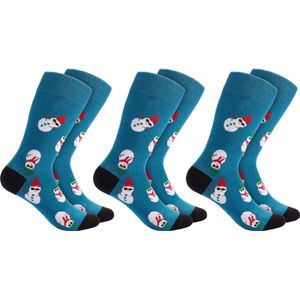 BRUBAKER Kerstsokken voor Mannen en Vrouwen - Kerstmotieven - Unisex Kleurrijke Knuffelsokken voor het Kerstseizoen - Grappige Katoenen Sokken - Cadeau Kerstmis