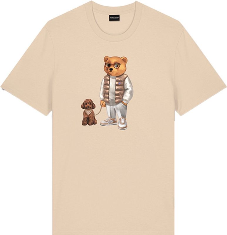 Baron Filou - CL - T-shirt - Sand - 100% Biologisch Katoen - Korte Mouwen