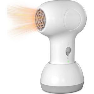 Draadloze föhn voor baby's, kindermodel met oplaadstation, mini-föhn met zachte luchtstroom, draagbaar reisontwerp, kleine föhn voor de gevoelige huid van baby's