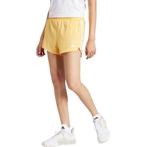 adidas Performance Pacer Training 3-Stripes Geweven High-Rise Short - Dames - Geel- L 3