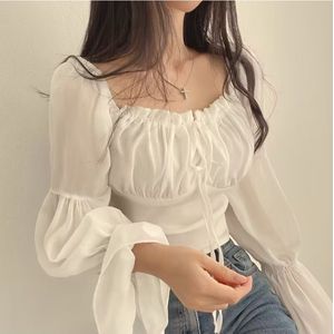 SUNMOOL Dames Blouse - Dames Shirt - Dames Top - Wit - Maat : S