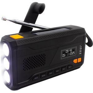 Denver SCD2033 - Noodradio - DAB - FM - Zaklamp - Powerbank - Zonne-energie - Opwindbaar