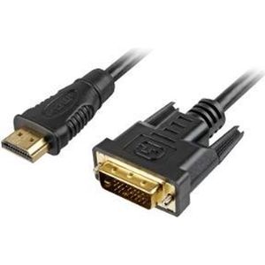 Sharkoon 2m, HDMI/DVI-D Zwart