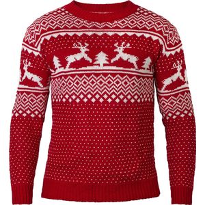 Foute Kersttrui - Kersttrui Dames en Heren - Rendier - Rood (S)