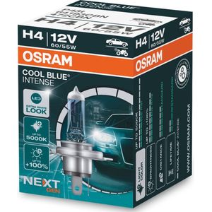 2x H4 LED 5000K lookalike lampen Osram Cool Blue Intense (NEXT GEN) heldere extra witte licht tot 5000 Kelvin en Tot 100% meer helderheid lichtsterkte LED / Xenon Look Koplampen Auto lampen set Dimlicht / Grootlicht