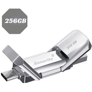 Usb Stick 256 gb - usb-sticks - USB A en USB C - USB 3.2 Hoge Snelheid - Universeel - usb stick - Geschikt voor laptops, Macbooks , smartphones, Pc´s en tablets