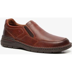Hush Puppies leren heren instappers bruin - Maat 44 - Uitneembare zool