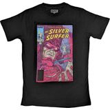 Marvel - Silver Surfer - T-shirt - Zwart - Galactus & Silver Surfer