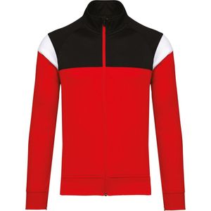 PROACT® Uniseks trainingsjasje met rits PA390 - Sporty Red / Black - XL