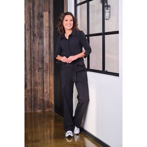 Mi Piace Travel Jumpsuit Dames Flared - Zwart - Maat L/40 - 202154