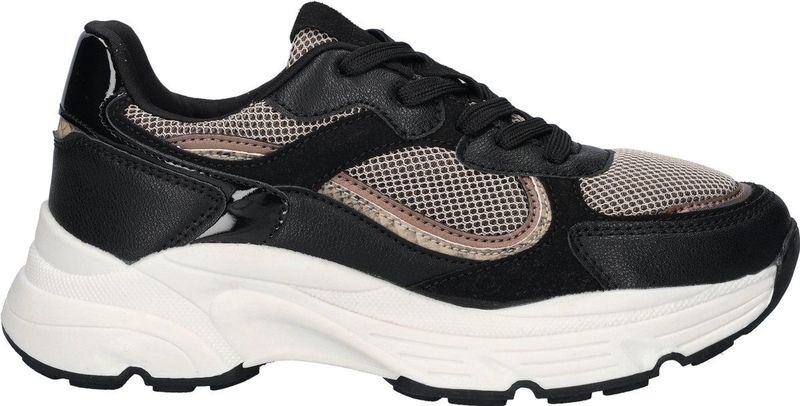 Nelson - Dames Sneakers - Chunky - Textiel en Imitatieleer