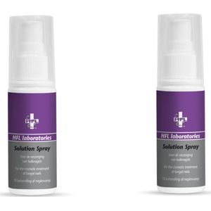 HFL - solution spray - voetverzorging - voor gebruik bij kalknagels - duo pack - 2x50 ml
