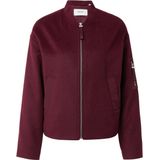 comma - Outdoor-Jack - Wolblend - Korte Lengte - Geborstelde Flanelstof