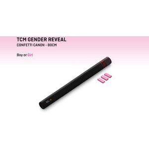 Gender reveal - confetti - 80 cm - roze