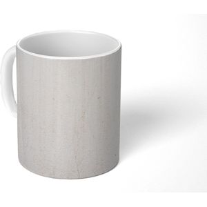 Mok - Koffiemok - Beton - Muur - Wit - Mokken - 350 ML - Beker - Koffiemokken - Theemok