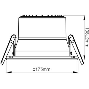 Voordeelpak 6x Noxion LED Downlight Apollo V2.0 9-15W 1080-1860lm 60D - 830/840 CCT | 175mm - Zaagmaat 150mm.
