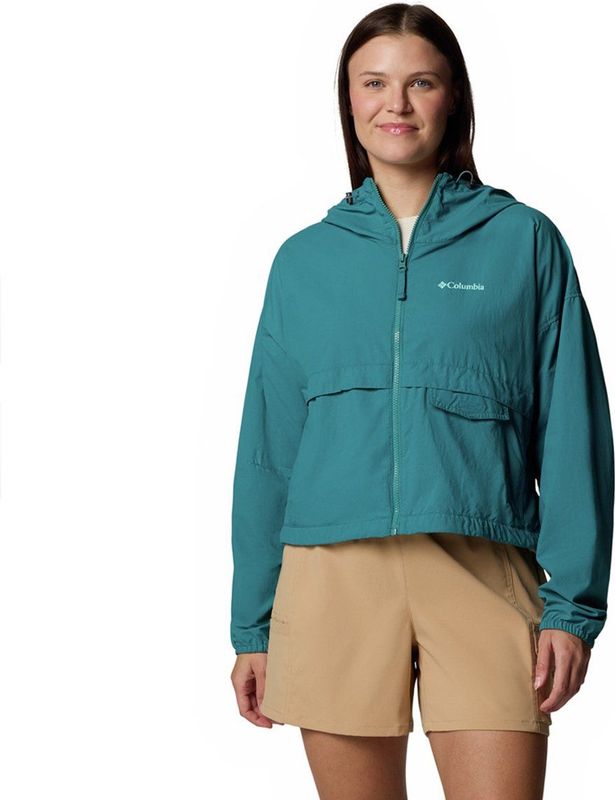 Columbia - Spire Valley - Cropped Jas - Blauw - Vrouw