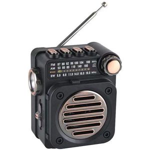 2025 nieuwe radio - mini mini multiband FM/AM/SW- multifunctionele bluetooth plug-inkaart de kleine luidspreker ondersteunt plug-inkaart/usb-stick/verlichting/radio met oplaadkabel