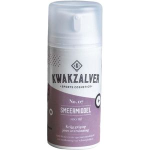 Kwakzalver No. 7 Smeermiddel 100ml - tepelcrème, hardlopen, anti frictie, schuurplekken, wrijving, anti friction creme