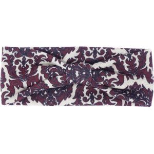 Jessidress Haarband Dames Bandana met Barok textuur Meisjes Hoofdband - Bordeaux