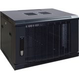 DSIT 6U wandkast met geperforeerde deur 600x450x368mm - serverbehuizing - serverrack - serverkast - 19 inch
