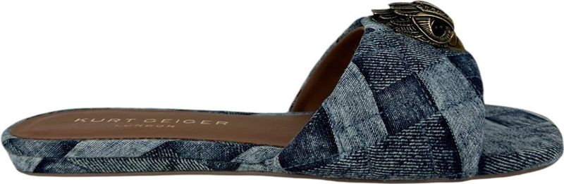 Kurt Geiger Dames Slipper Blauw 8496188669/88 Kensington Flat Sandal