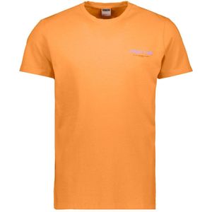 Kultivate T-shirt Ts Sunset Club 2301020207 579 Mock Orange Mannen Maat - XL