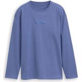 TOM TAILOR - Shirt - Blauw - Lange Mouw - Ronde Hals