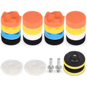 Polijstset 22 Stuks - Handpolijstpads voor Perfecte Glans - 80mm