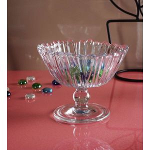 Pasabahce Aurora – Glazen Suikerpot Op Voet – 14 cm – 1 Stuk