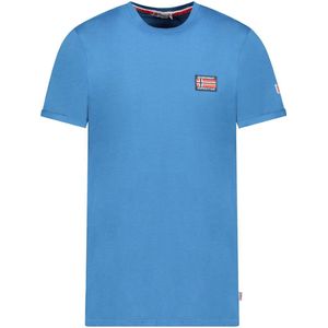 Geographical Norway T-shirt Ronde Hals Met Vlag Jaltimore - 3XL