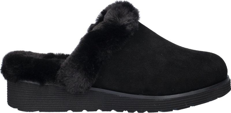 Skechers - KEEPSAKES WEDGE-TIME TO CRUISE - Pantoffels - Zwart - Sleehak