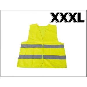Reflecterend vest vastgemaakt met klittenband, geel maat XXXL