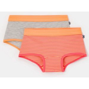 Woody - 251-10-SHD-Z - Boxershorts - Grijs Melange/Gestreept - Duopack