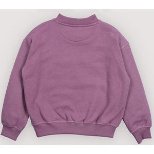 Paarse sweater met glitter logo grape bliss 10y